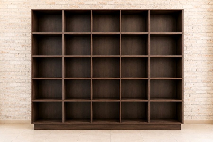 Dark Timber Bookcase